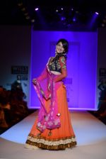 Gauhar Khan walks the ramp for Joy Mitra Show at Wills Lifestyle India Fashion Week 2013 Day 3 in Mumbai on 15th March 2013 (55).JPG